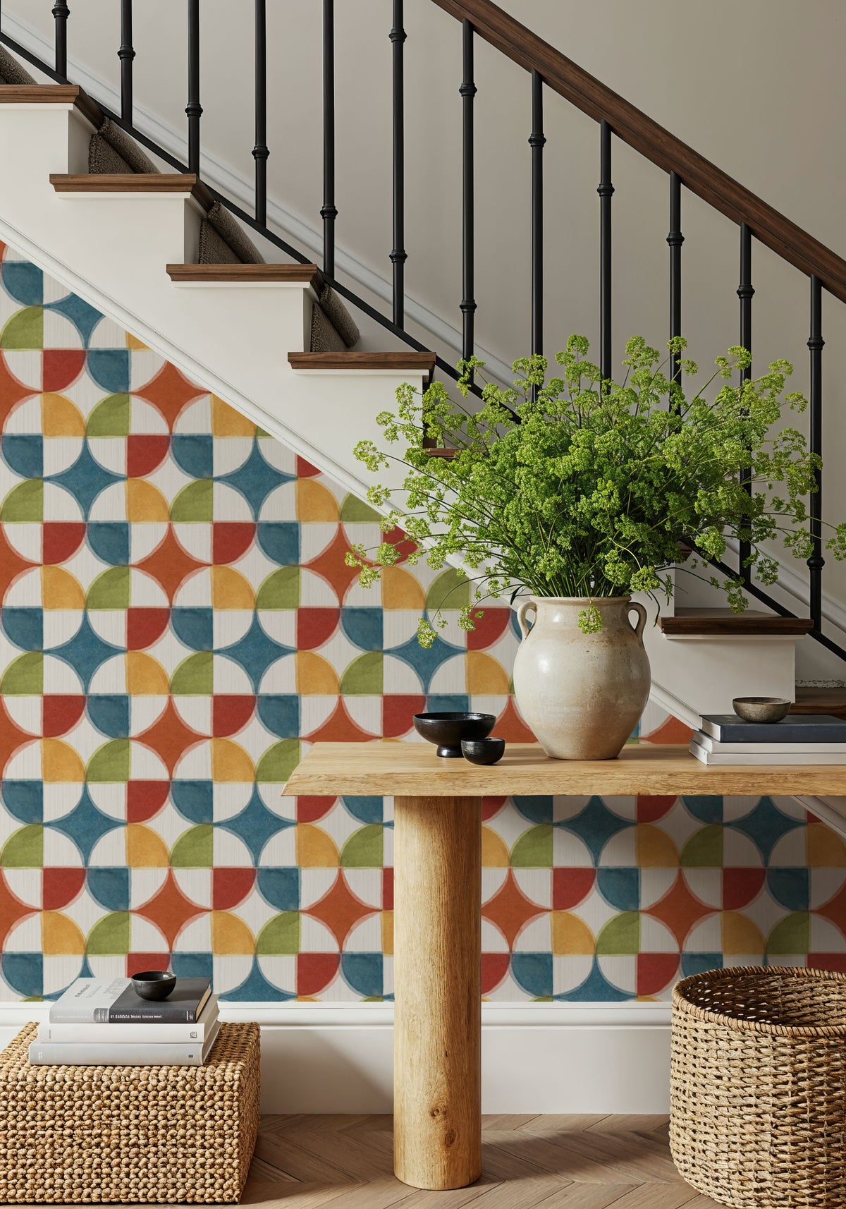 Time to Share Circles Mural Wallpaper - room preview 06