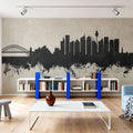Sydney Australia Skyline Concrete Mural Wallpaper - room preview 06