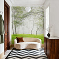 Young Forest Sunbath Mural Wallpaper - room preview 06