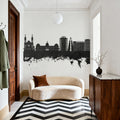 Port-au-Prince Haiti Skyline Black & White Mural Wallpaper - room preview 06