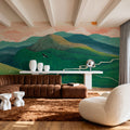 The Sleeping Mountain Mural Wallpaper - room preview 06