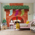 Christmas Stockings Mural Wallpaper - room preview 06