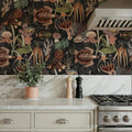 Deep Sea, Graphite Mural Wallpaper - room preview 06