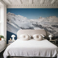 Skiing the Alps Mural Wallpaper - room preview 06