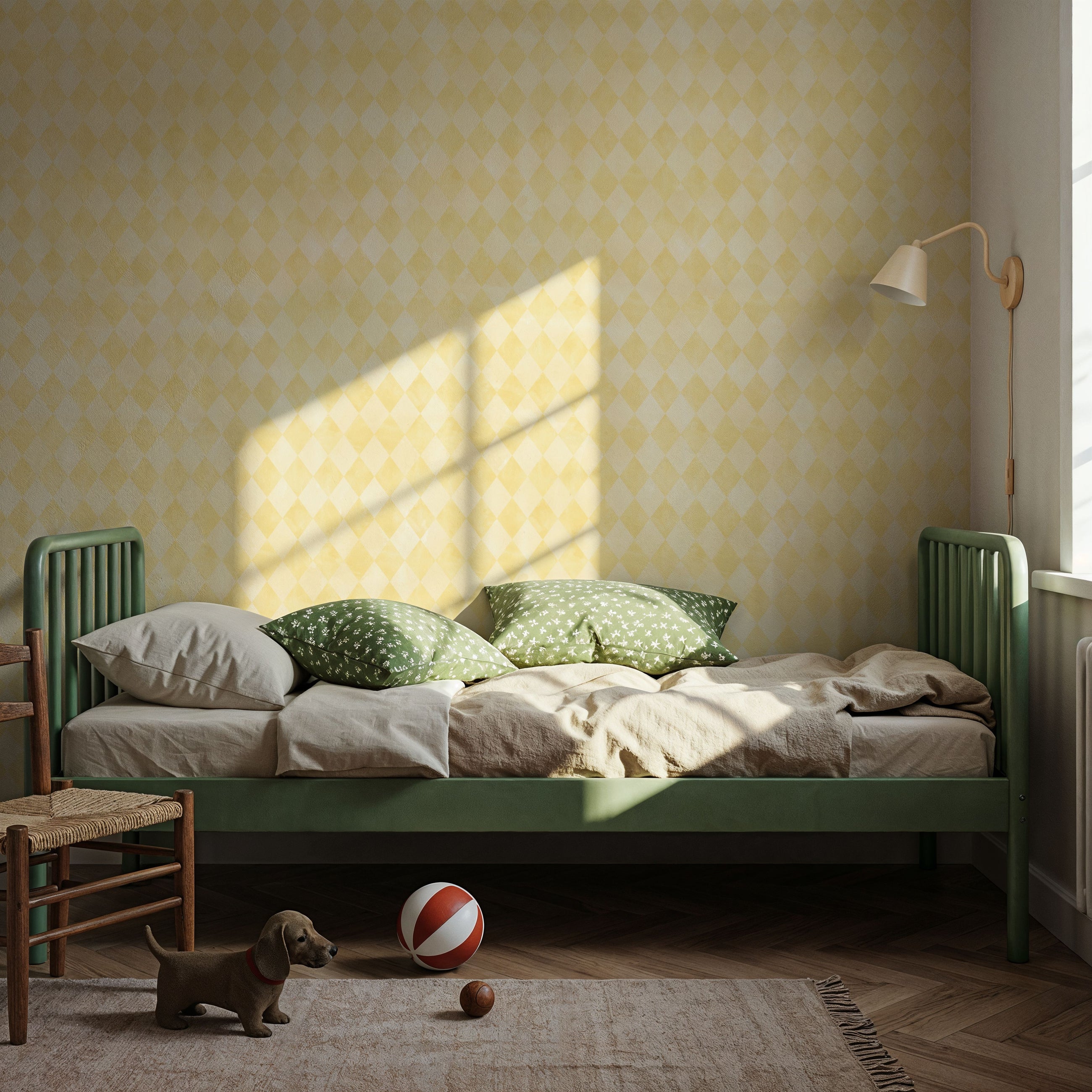Arlecchino Diamonds, Citrus Mural Wallpaper