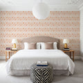 Boho Flows Orange Mural Wallpaper - room preview 06