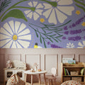 Lavender Garden II Purple Mural Wallpaper - room preview 06