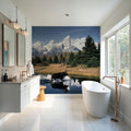 Mountain Moose Serenity Mural Wallpaper - room preview 06