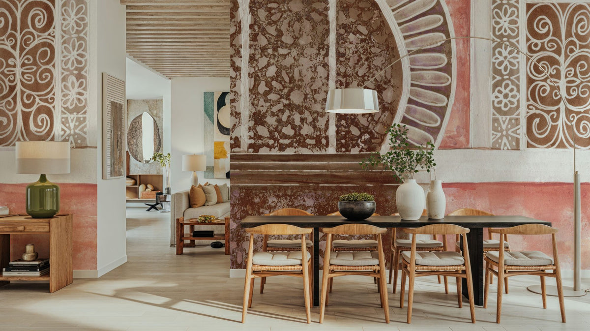 Moroccan Streets Tiled Alcove Mural Wallpaper - room preview 06