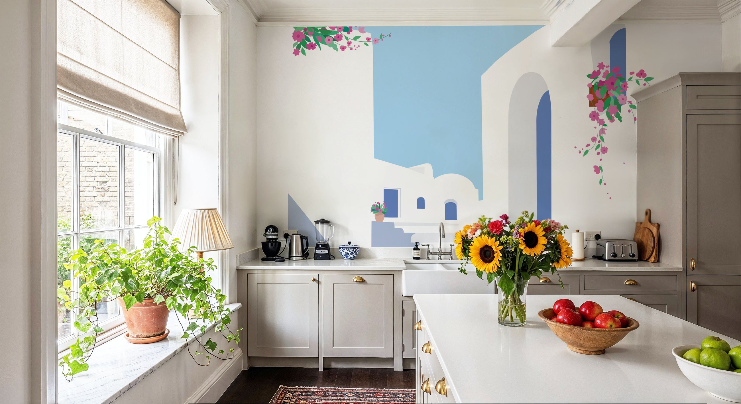 Santorini II Mural Wallpaper