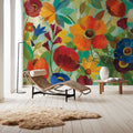 Summer Floral V Mural Wallpaper - room preview 06