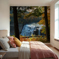 Middle Falls Mural Wallpaper - room preview 06