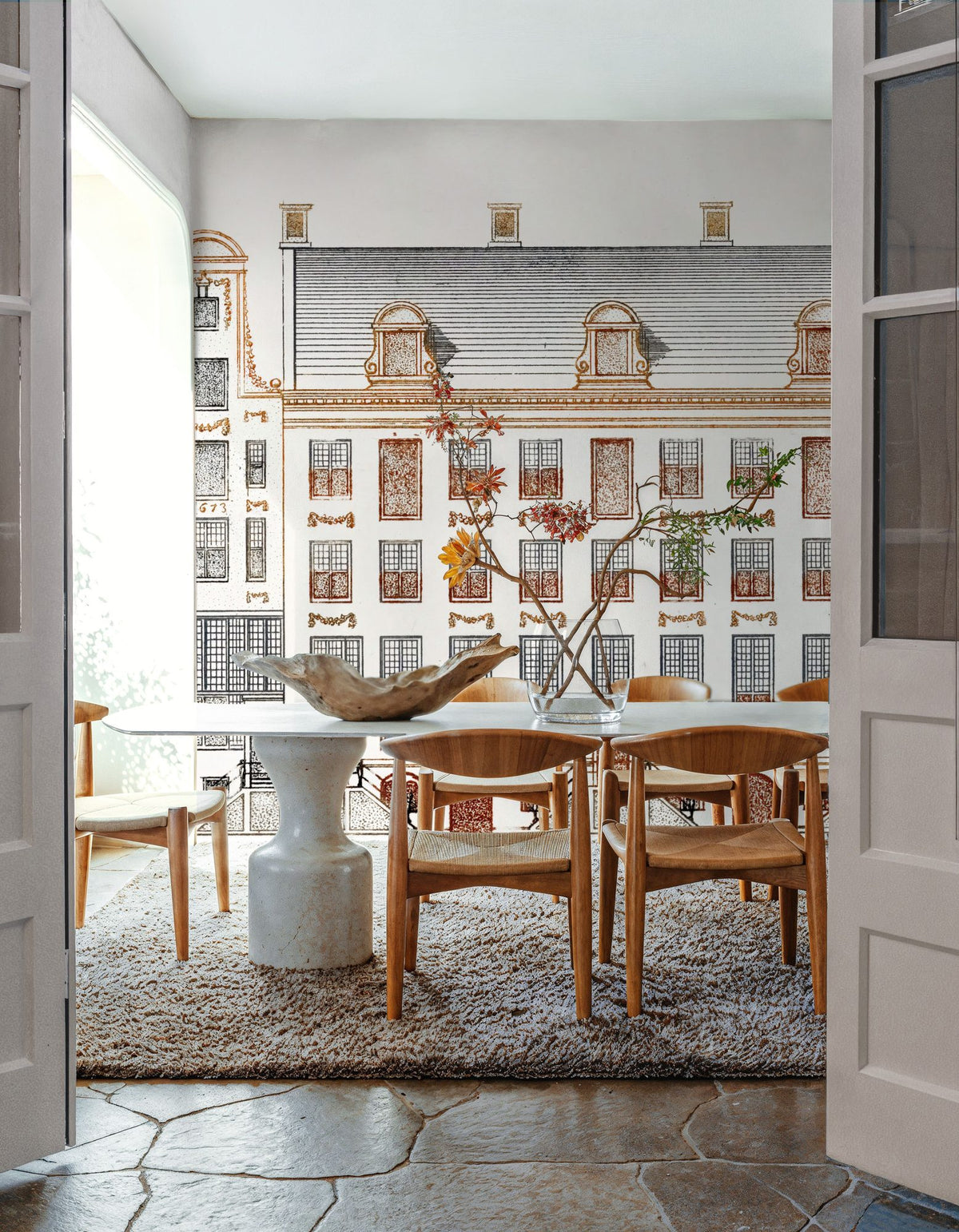 Amsterdam Canal Houses IV Mural Wallpaper - room preview 06