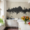 Jersey Channel Islands Skyline Concrete Mural Wallpaper - room preview 06