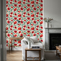 Poppy Field Mural Wallpaper - room preview 06
