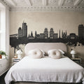 Minsk Belarus Skyline Concrete Mural Wallpaper - room preview 06