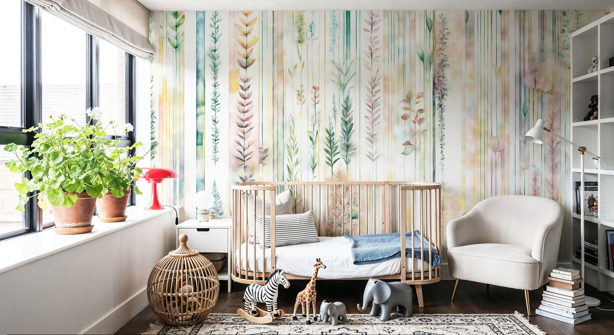 Botanical Wall Mural Wallpaper - room preview 06