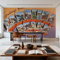 Greetings From Carolina Beach Mural Wallpaper - room preview 06