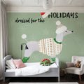 Puppy It's Cold Outside IV Mural Wallpaper - room preview 06