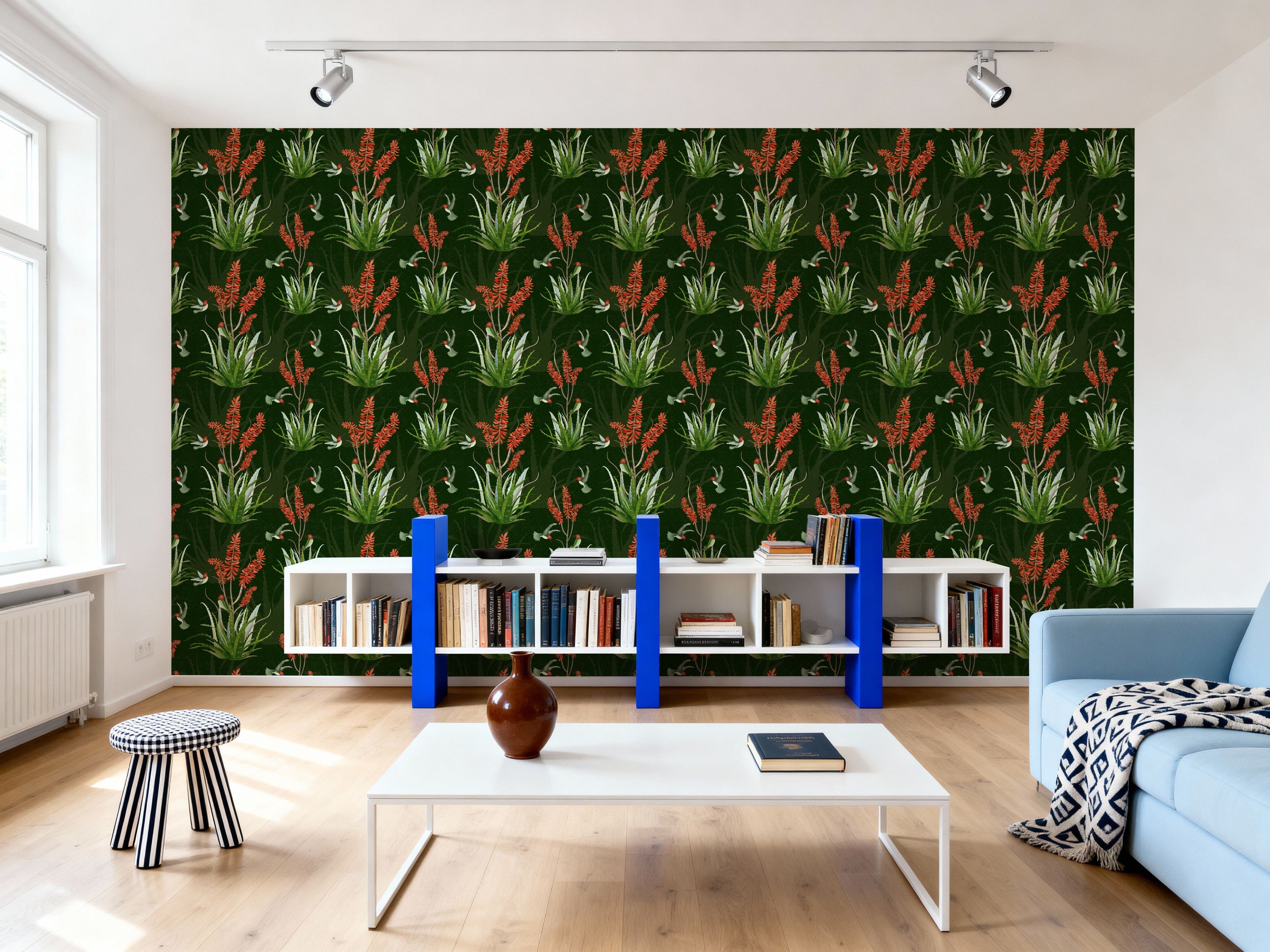 Aloe Vera Nectar, Deep Pine Mural Wallpaper