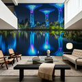 Gardens by the Bay Mural Wallpaper - room preview 06