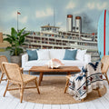Greetings From Belle Island Mural Wallpaper - room preview 06
