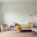Medallion Trellis, Sage Green Mural Wallpaper - room preview 06