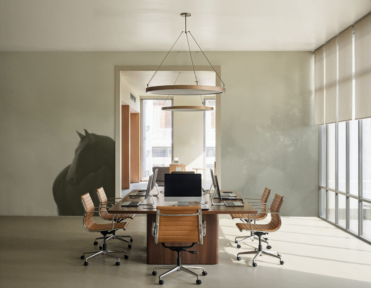 Morning Meadow Horses III Mural Wallpaper - room preview 06