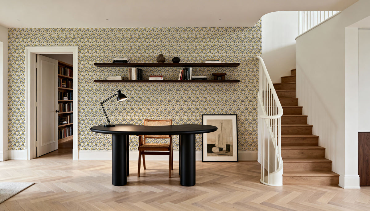 Yellow Climber Mural Wallpaper - room preview 06