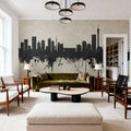 Johannesburg South Africa Skyline Concrete Mural Wallpaper - room preview 06