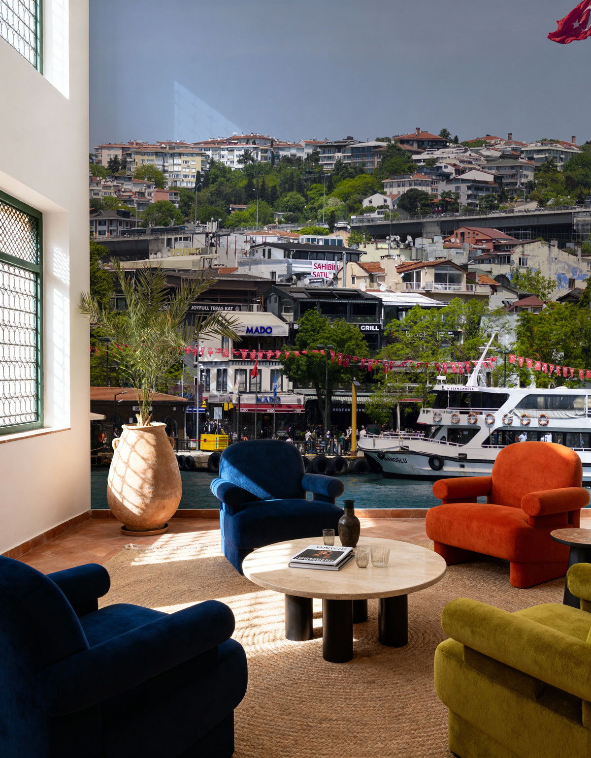 Turkish Waterfront Mural Wallpaper - room preview 06