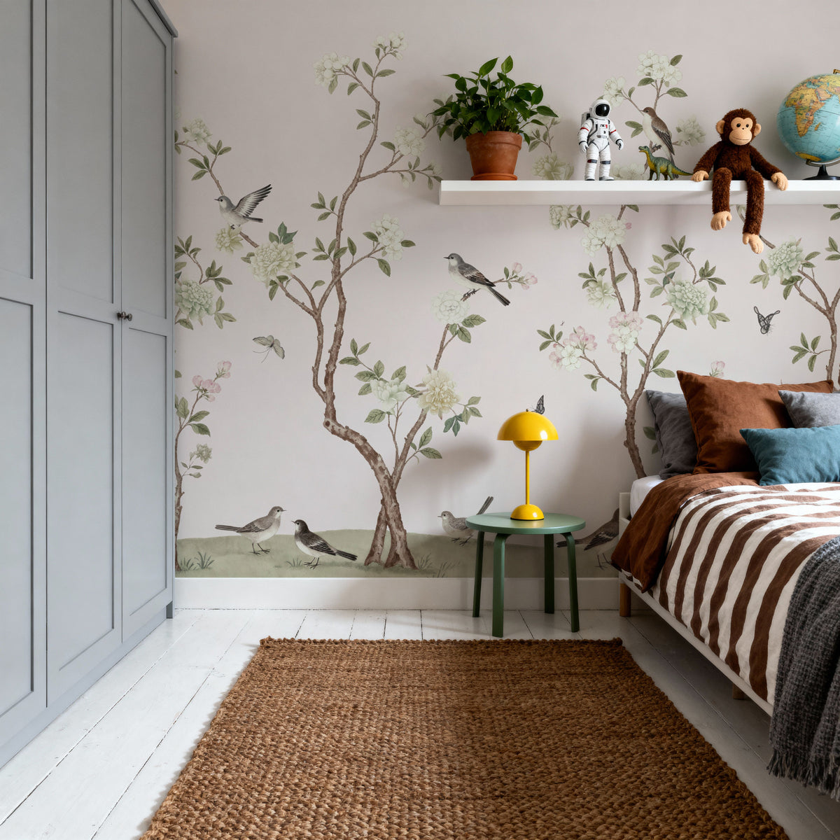 Peony Tree, Petal Pink Mural Wallpaper - room preview 06