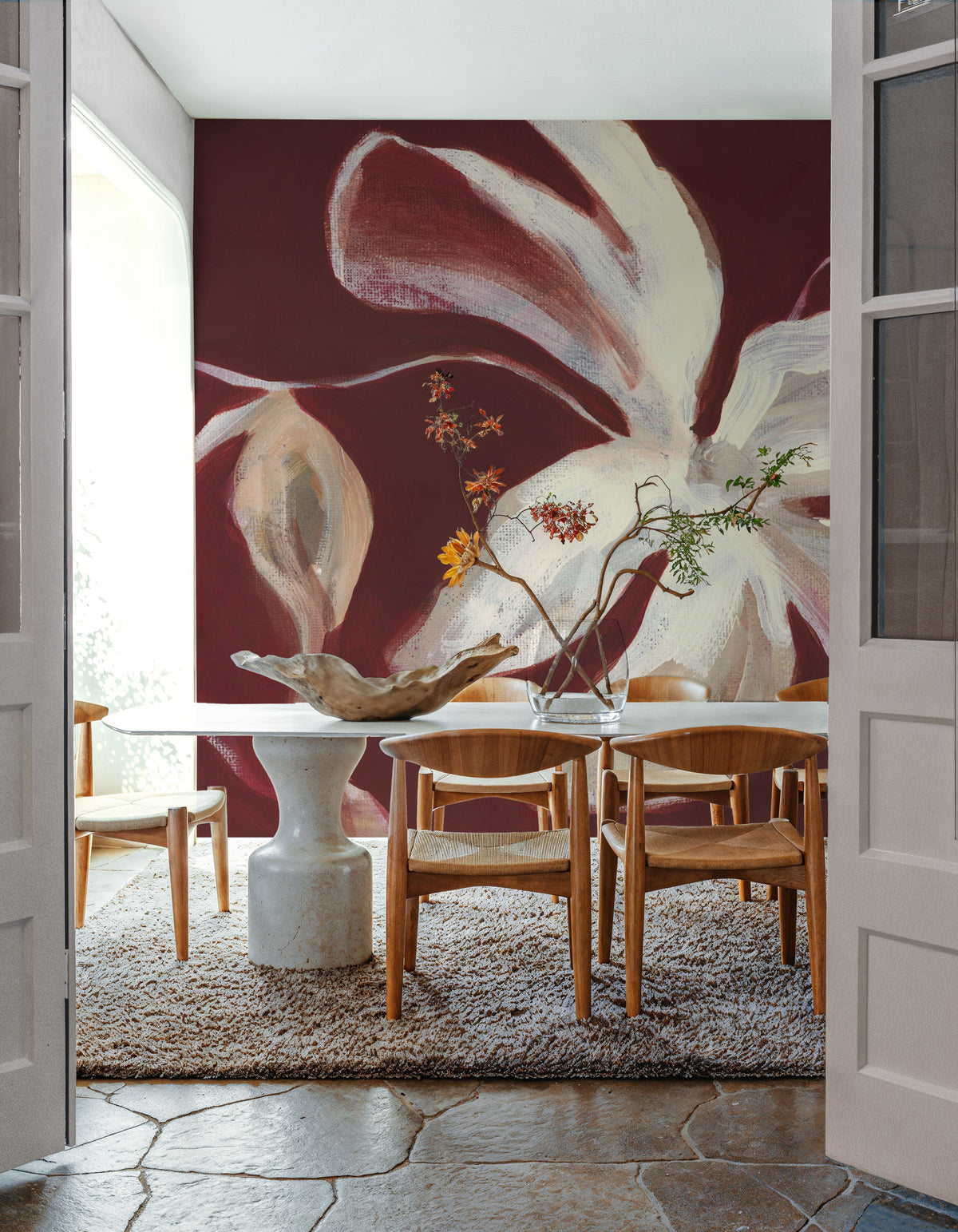 Fleural Spice I Mural Wallpaper - room preview 06