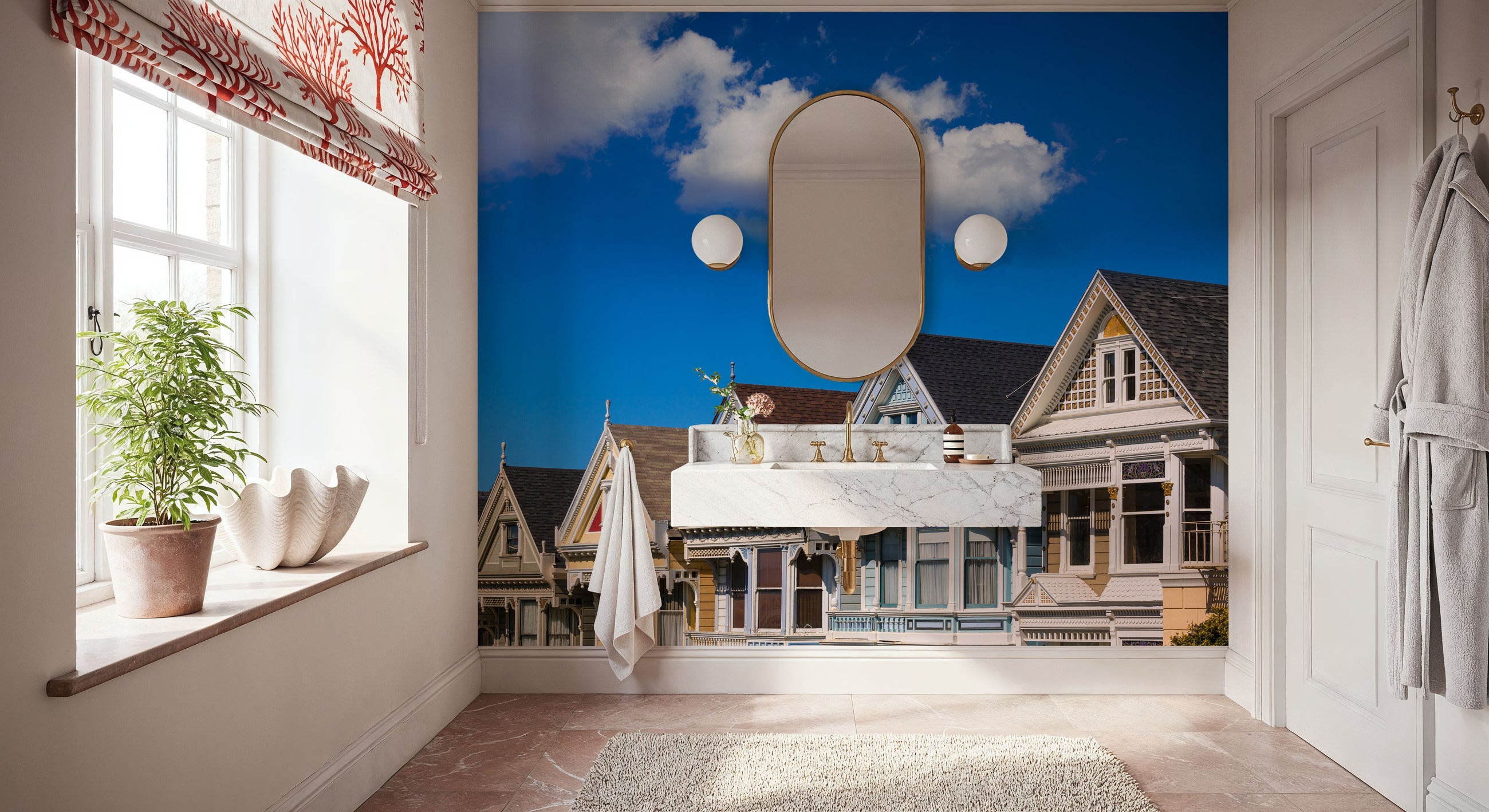 Alamo Square Mural Wallpaper