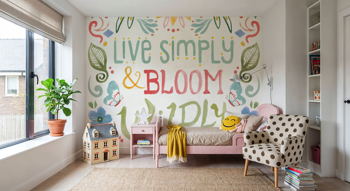Wild Blooms V Mural Wallpaper - room preview 06