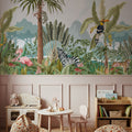 Mischievous Jungle Friends Mural Wallpaper - room preview 06