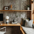 Plant Fantasy Ornament, Beige Mural Wallpaper - room preview 06