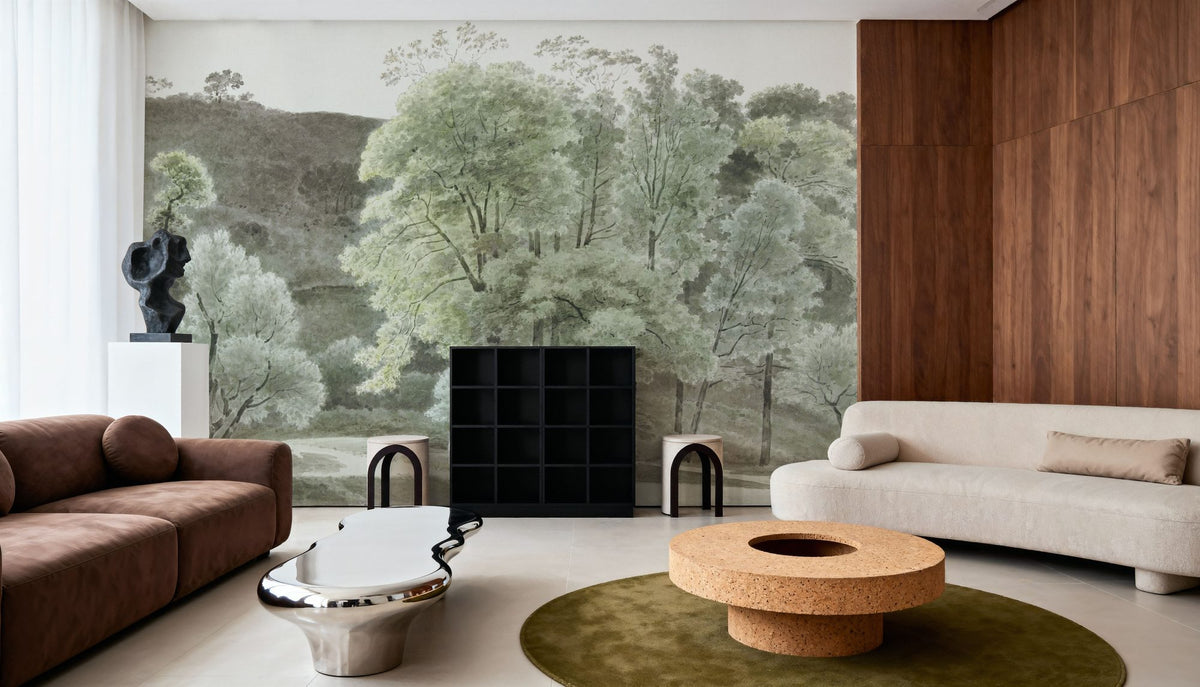 Painted Trees of Subiaco Mural Wallpaper - room preview 06