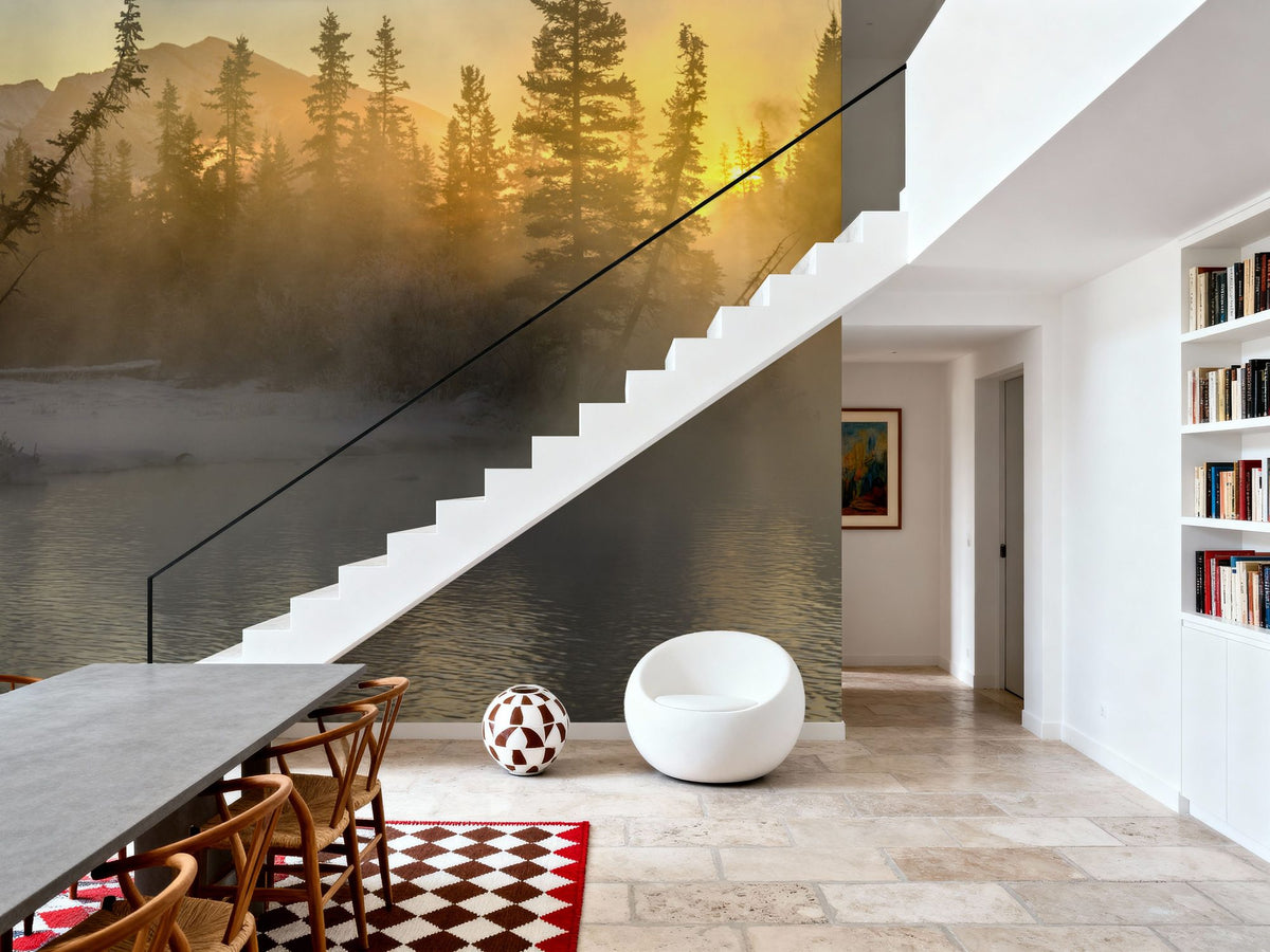 Policemans Creek and Pigeon Mountain Mural Wallpaper - room preview 06