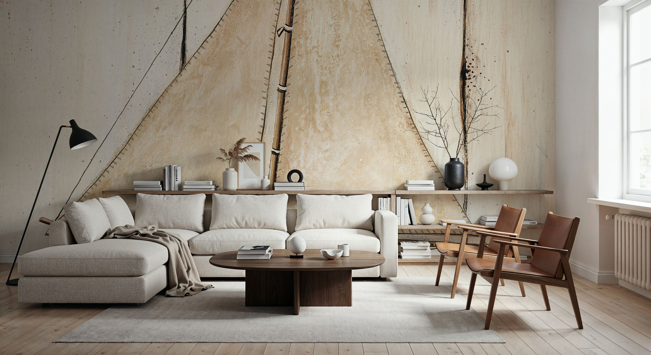 Pond Yacht I Mural Wallpaper