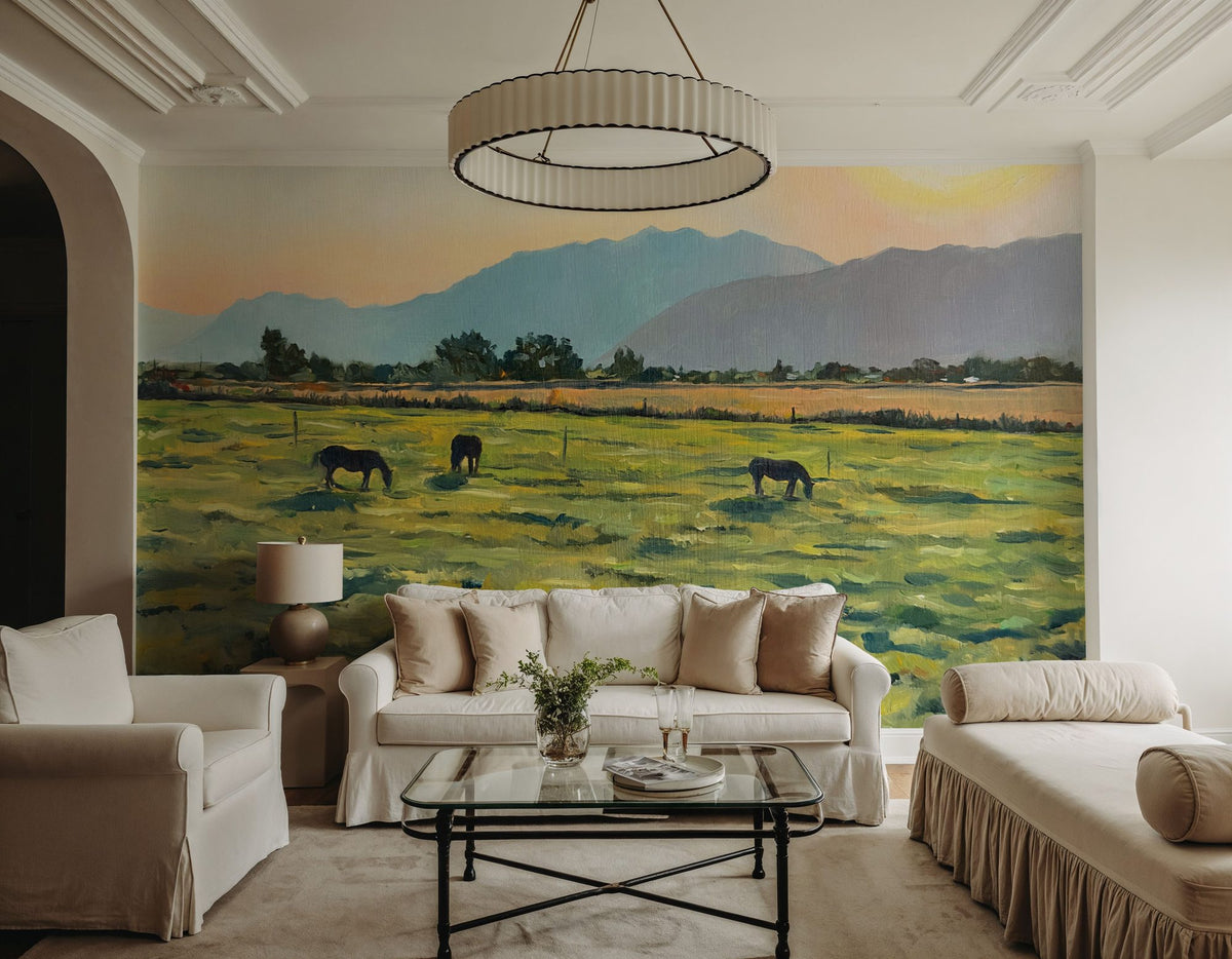 Sunrise Mural Wallpaper - Warm Tone - room preview 06