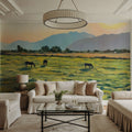 Sunrise Mural Wallpaper - Warm Tone - room preview 06