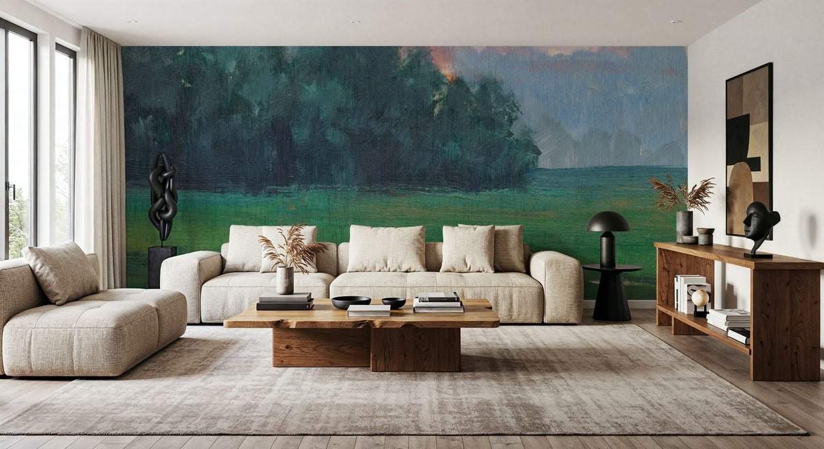 Sunset Over the Marshes Mural Wallpaper - room preview 06