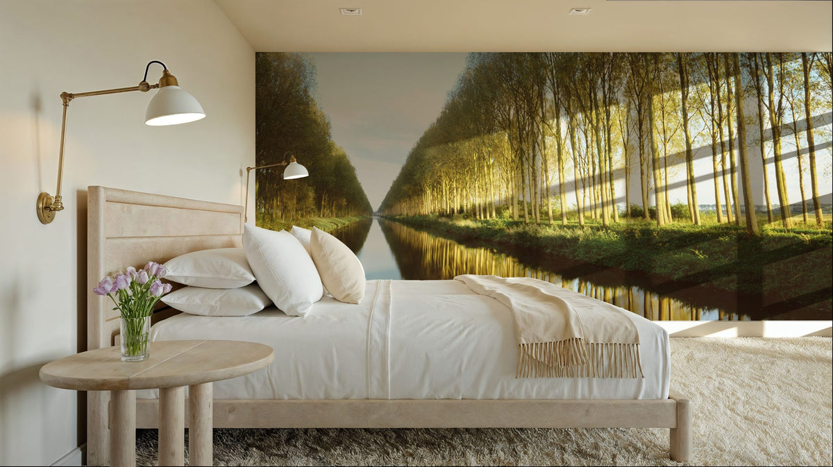Riverside Mirror Mural Wallpaper - room preview 06