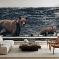 Crossing Neutral Mural Wallpaper - room preview 06