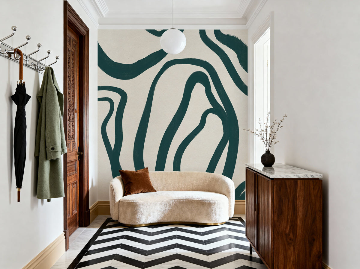 Organic Abstract III Mural Wallpaper - room preview 06