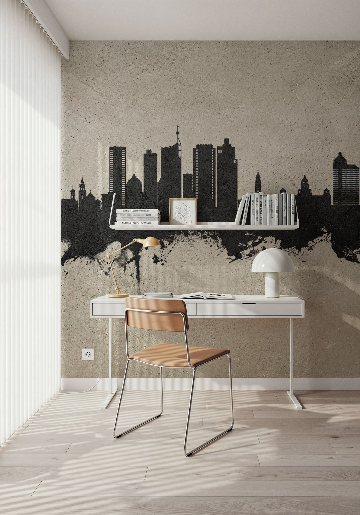 Durban South Africa Skyline Concrete Mural Wallpaper - room preview 06