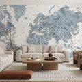 World Map Cities - Ninian Mural Wallpaper - room preview 06