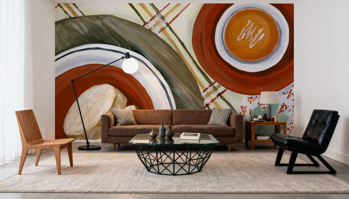Fall Bisque Mural Wallpaper - room preview 06