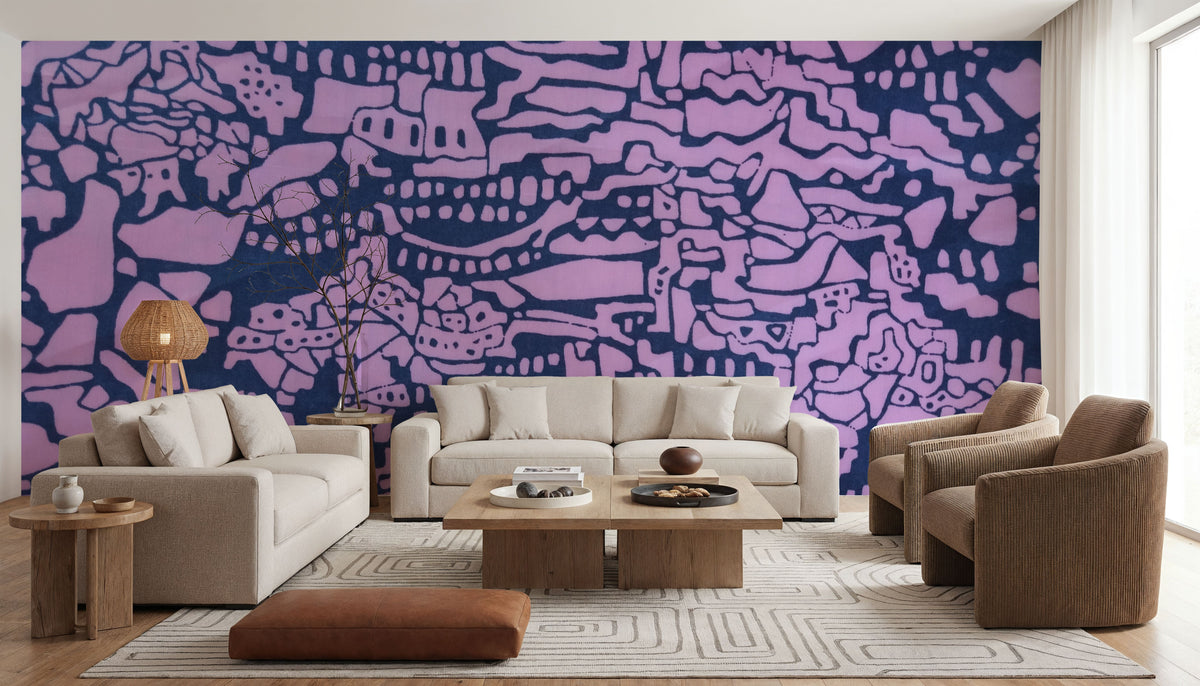 Map of the Old World Mural Wallpaper - room preview 06